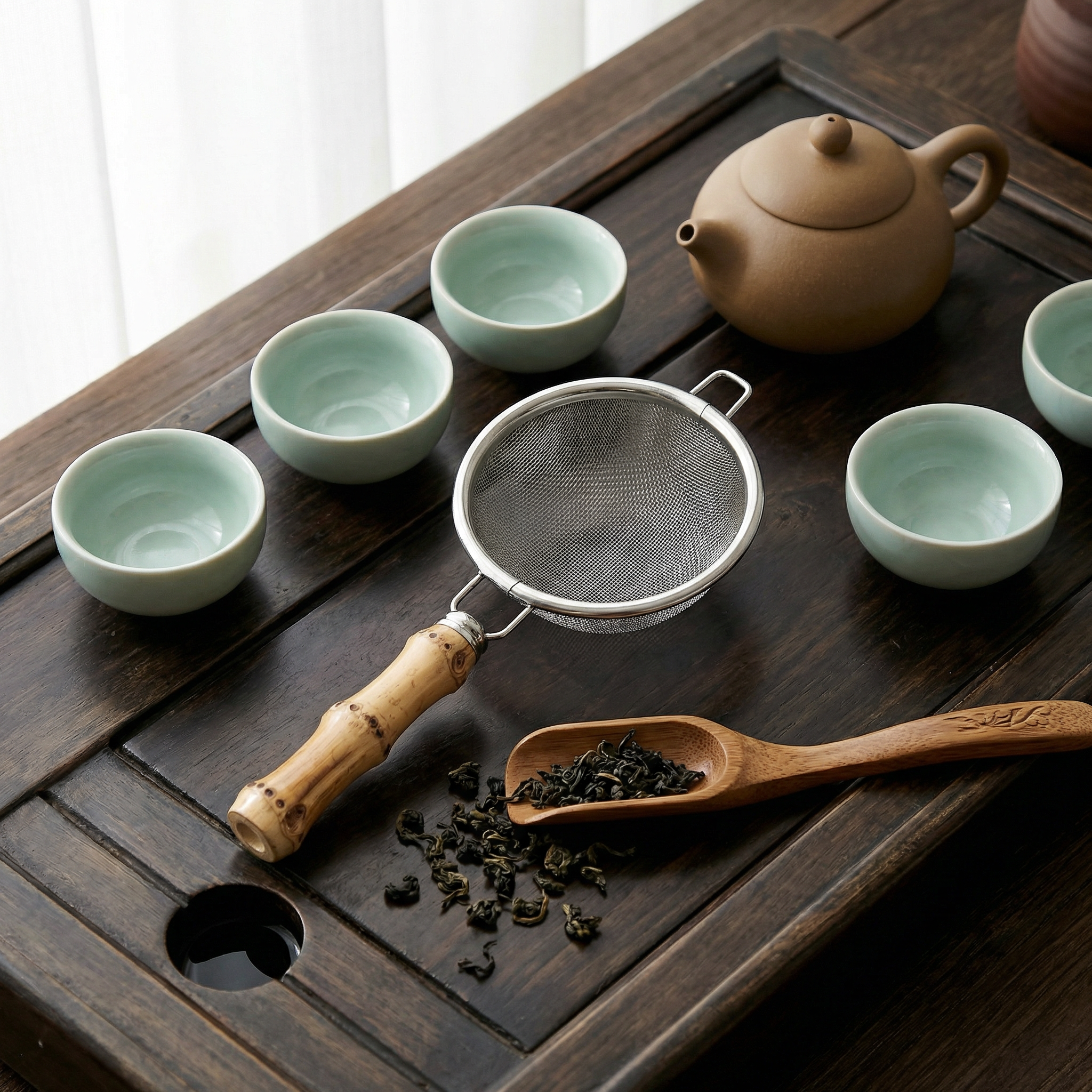 Bamboo Node Strainer - 图片 3