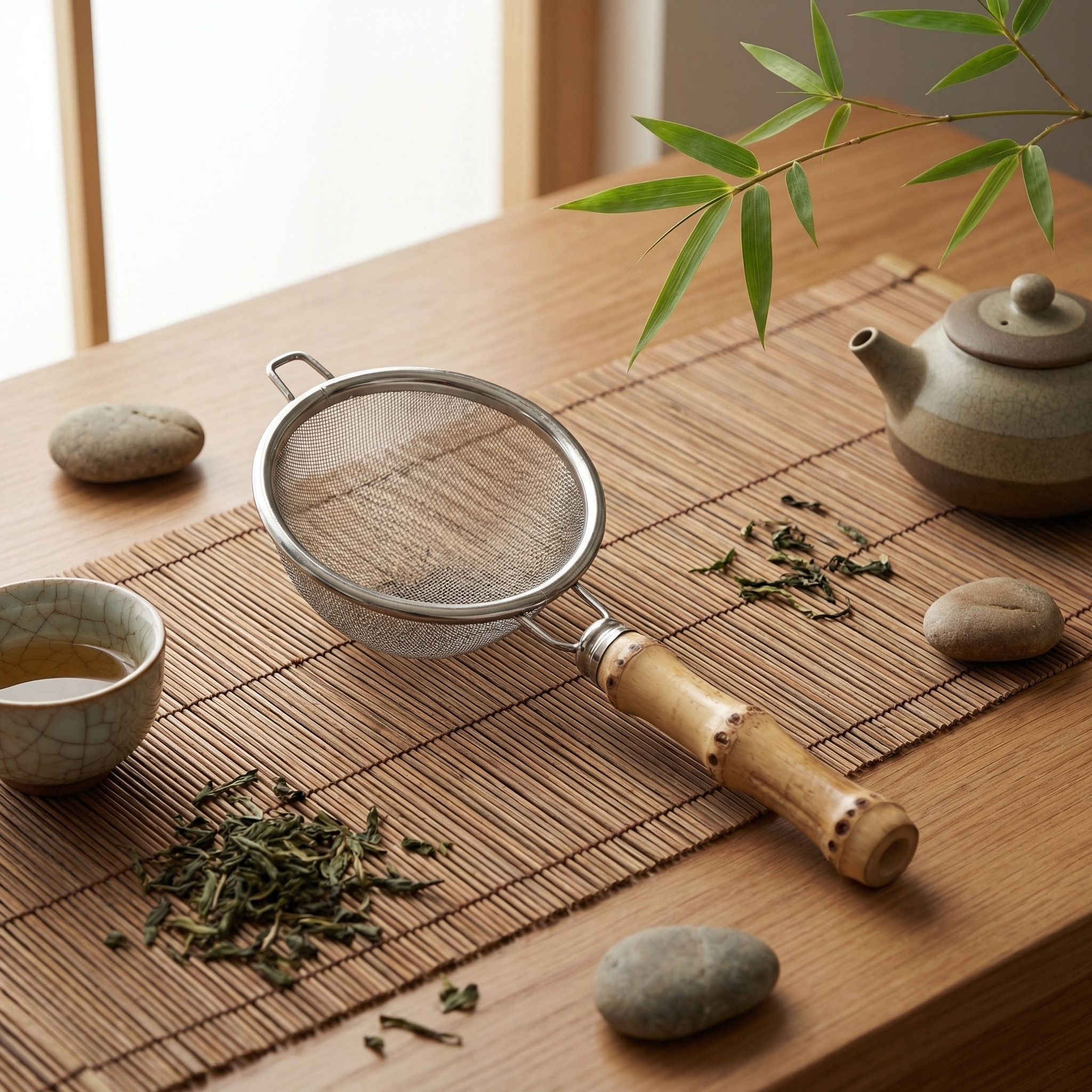 Bamboo Node Strainer